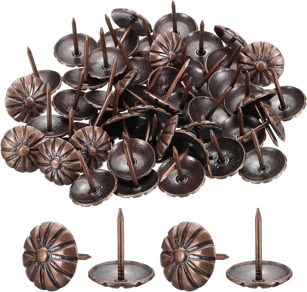 Decoratieve Punaises Bloem - 50 Stuks - Koperrood