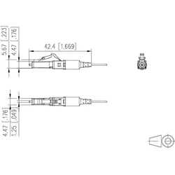 Metz Connect NETCOM 1509QAJA002C-E Glasfaseranschluss LC, Zubehör Netzwerk