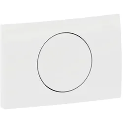 Geberit Delta 15 Round Betätigungsplatte 115120115 weiß-alpin, für Spül-Stopp-Spülung