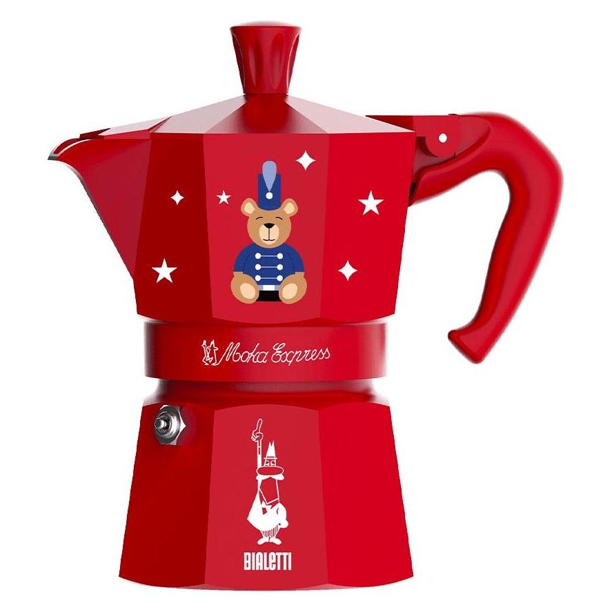 Bialetti Moka Express 1TZ rot Joyful Memories (1 Tasse) (0005316)