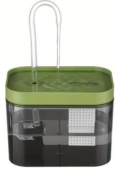 Retailers Go Cat Water Fountain With Auto Filter Recirculate Transparent Black Cat Drinker Ultra Quiet Automatic Pet Drinking Dispens green