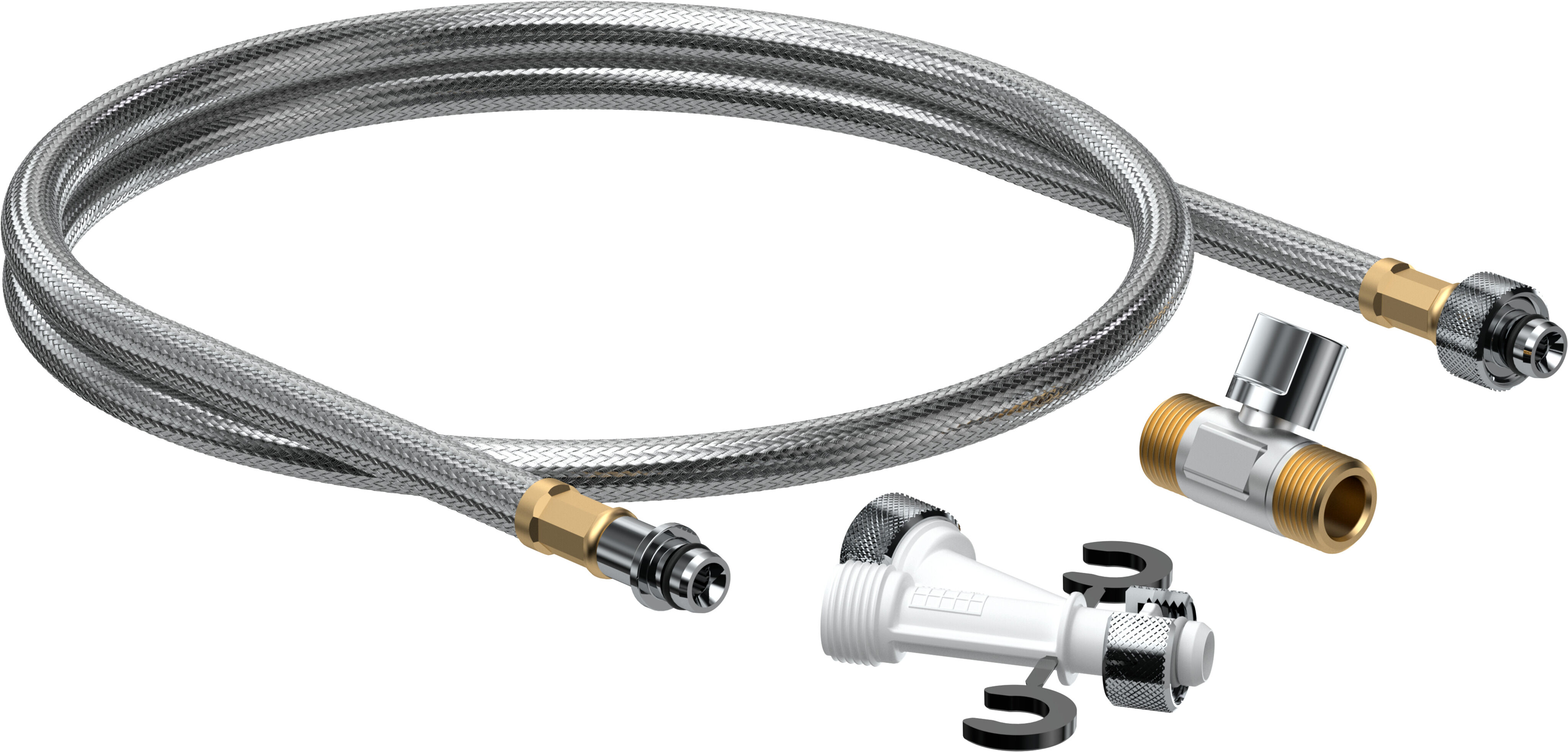 Kit de raccordement d'eau Hansgrohe 60308000, vanne d'angle 1/2".