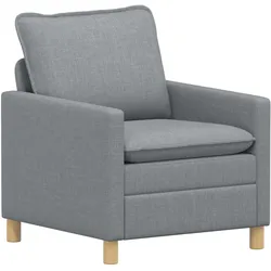 vidaXL, Sofa + Bettsofa, Sofa Set 2 stk. Hellgrau Stoff
