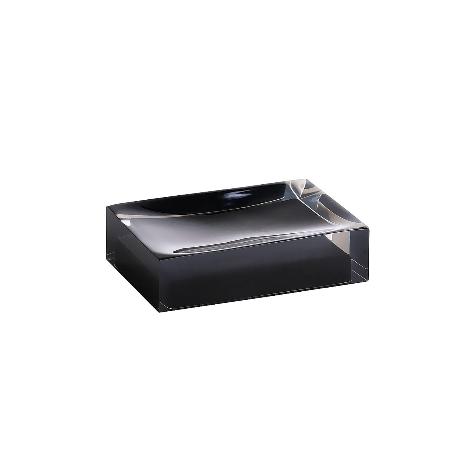 Brillantbad BISTA Seifenablage Polyresin Schwarz 110x30x70 mm für Bad & Küche >> Freistehend anwendbar