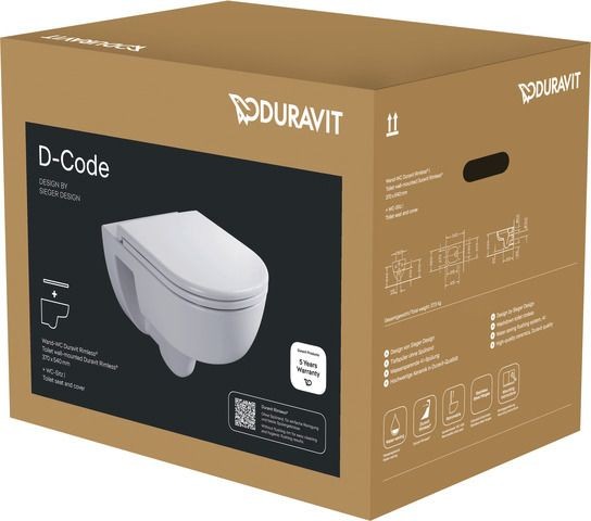 Duravit D-Code 2.0 WC-Set 45130900B1