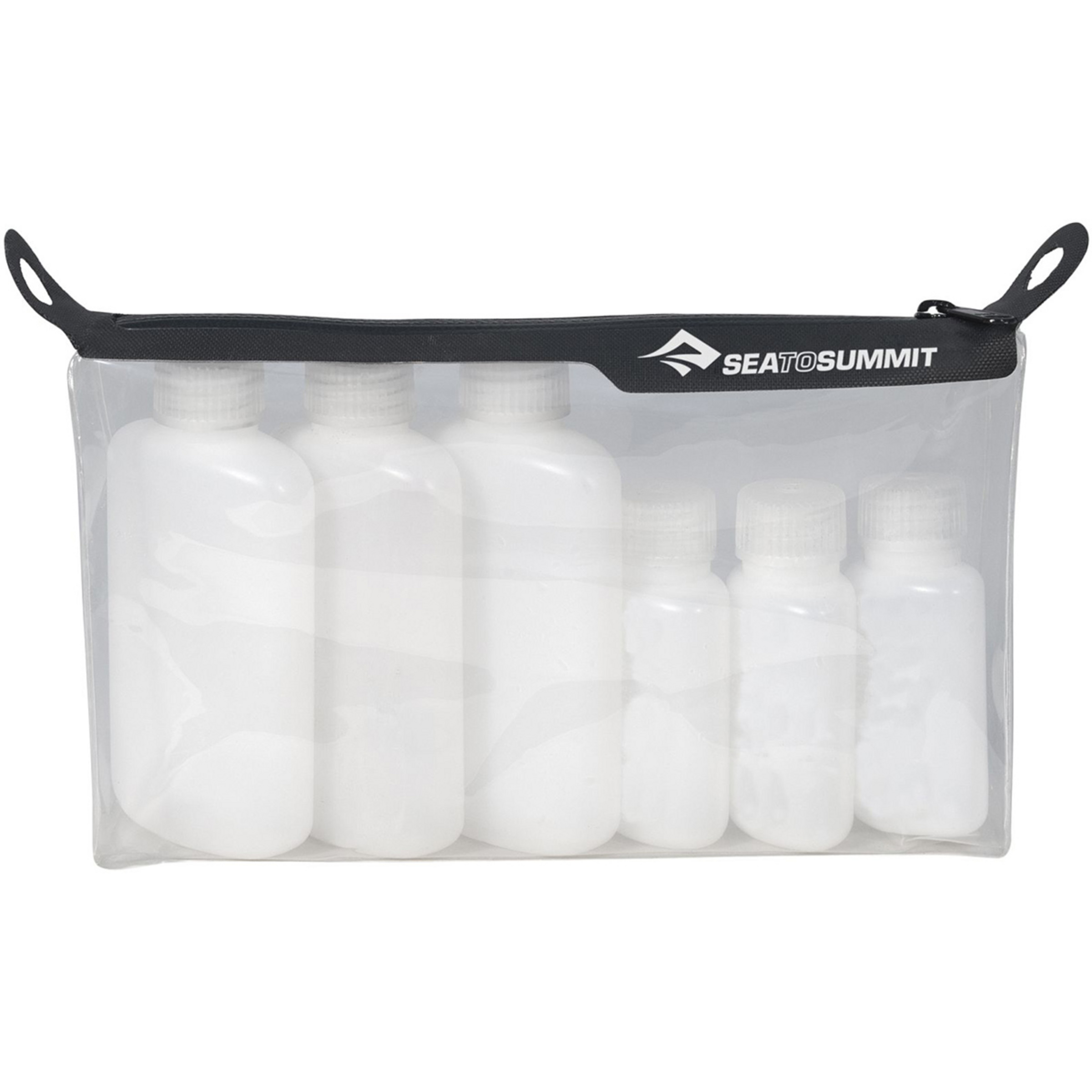Sea to Summit TPU Clear Zip Top Pouch mit Flaschen Reise-Accessoires weiss