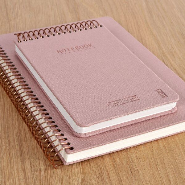 Kozo Notesbog, A6, Linjeret, Muted Blush