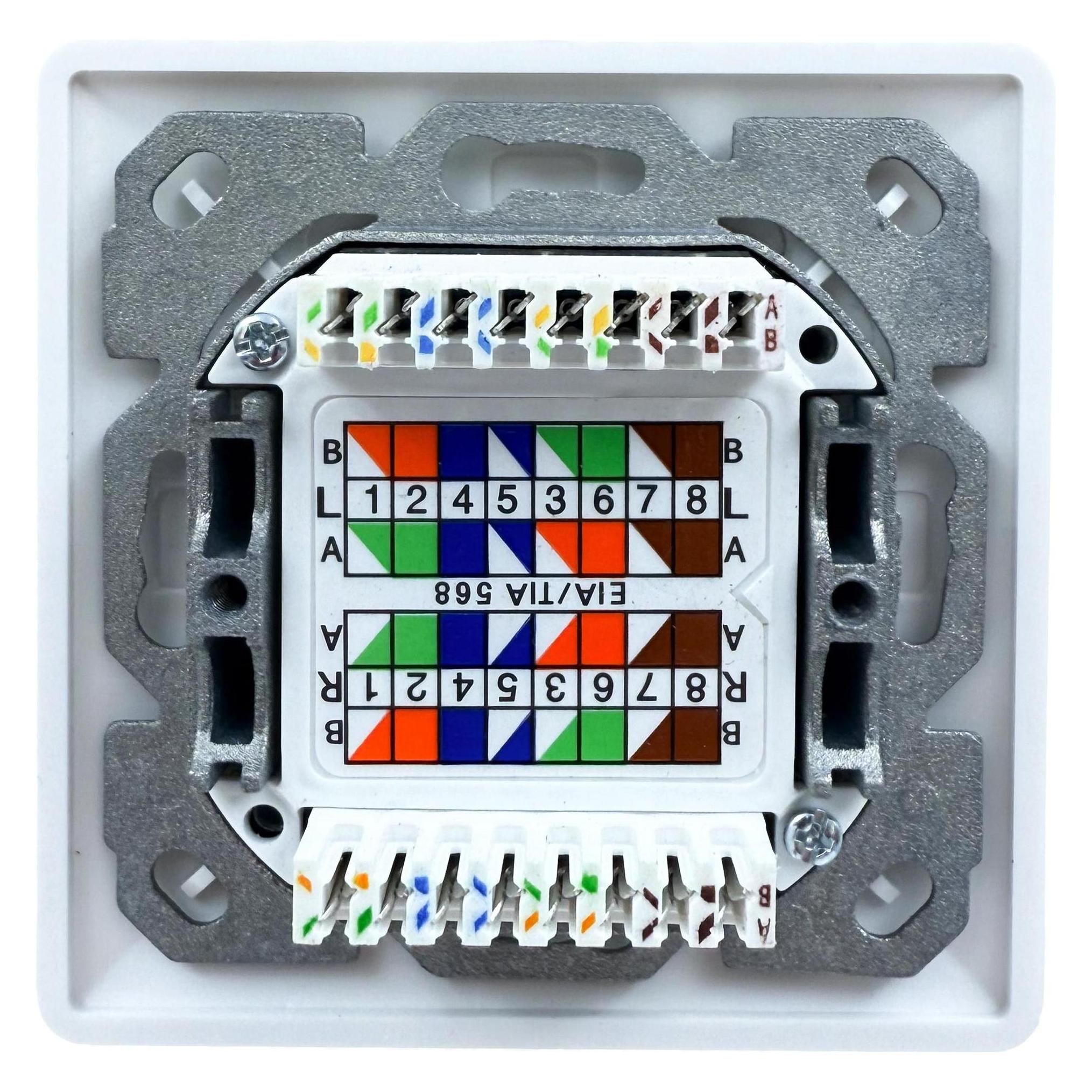 Wirewin RJ-45 Unterputz Datendose (DD-TRIO-C6 UP2 WS)