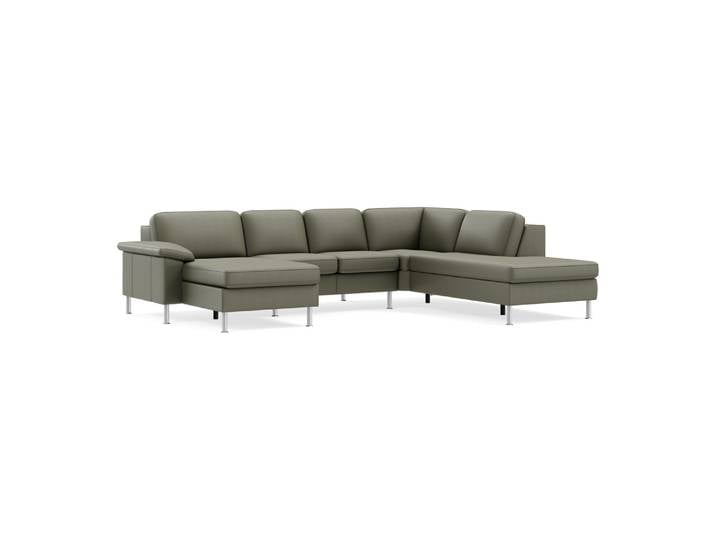Ecksofa Classica-8011, Johann Jakob, kat. j, mercury oliv, Leder