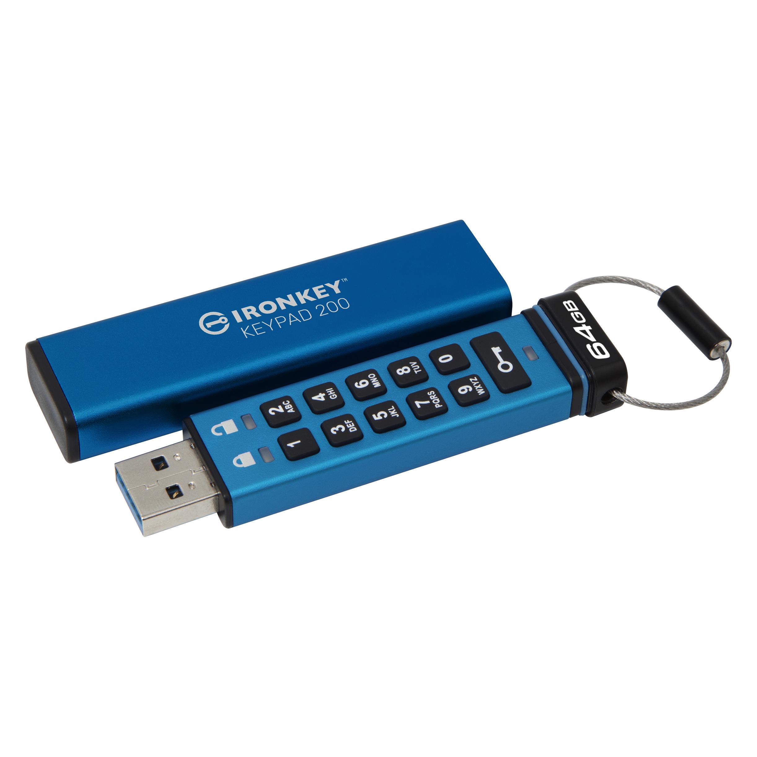 Kingston IronKey Keypad 200 (64 GB, USB-A) (IKKP200/64GB)