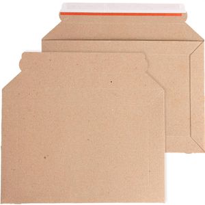 Böttcher-AG Versandtaschen braun, A4+, ohne Fenster, haftklebend, aus Karton, 100 Stück