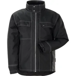 Outdoorjacke "RAVEN" - M - schwarz/grau