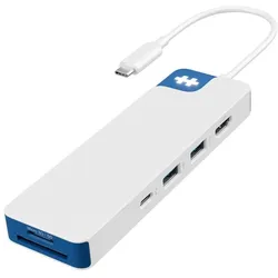 Hyper® HyperDrive Flex 8 Dockingstation USB-C Hub weiß/blau