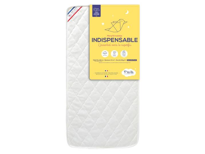Matelas bébé sans substances nocives L'INDISPENSABLE 70x140