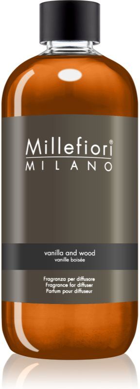 Millefiori Milano Vanilla & Wood recharge pour diffuseur d'huiles essentielles 500 ml