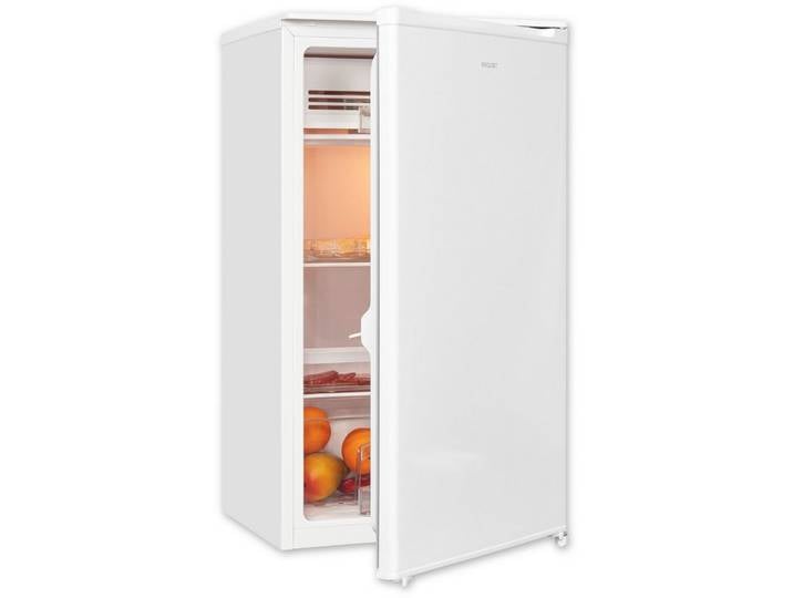 exquisit Kühlschrank KS116-0-041E weiss, 85 cm hoch, 48 cm breit, Ihr kompakter 90 L Kühlschrank: sparsam, flexibel & praktisch