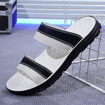 Lässige braune Herrensandalen – Kunstleder mit verstellbaren Riemen, bequem und strapazierfähig, ideal für Strandurlaub, Entspannung am Pool und Outdoor-Abenteuer.