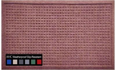 A1 Home Collections New All Weather Superior Dirt and Moisture Absorbing Polypropylene Door Mat with Non-Slip Backing
