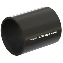 PVC-Rohrstück 50mm Aussendurchmesser schwarz PN10 6cm (0.06m) kurz PVC-U – 10 ba...