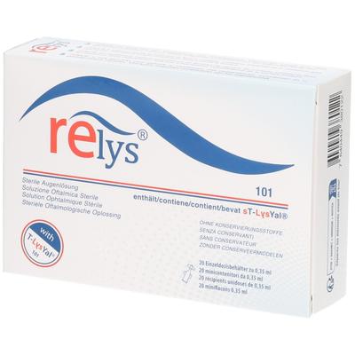 Relys Augentropfen Einmaldosen 20x0,35 ml Einzeldosispipetten
