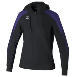 Erima Evo Star Trainingsjacke mit Kapuze Damen - schwarz/ultra vi