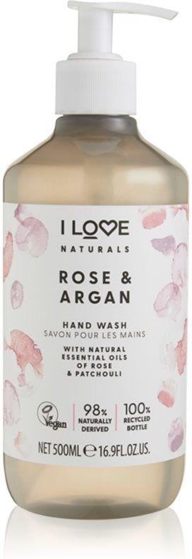 I Love Naturals Rose & Argan liquid hand soap 500 ml