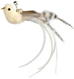 Inspired Finds Simulation Feather Cat Teaser Wand Replacement Head khaki