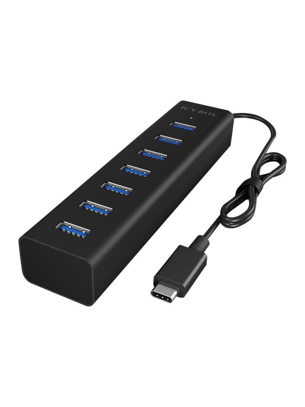 ICY BOX Hub 7-Port USB 3.0 IB-HUB1700-C3 USB-Hubs - USB 3.2 - 7 - Schwarz