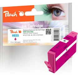 Peach Tintenpatrone magenta kompatibel zu HP No. 655 m, CZ111AE
