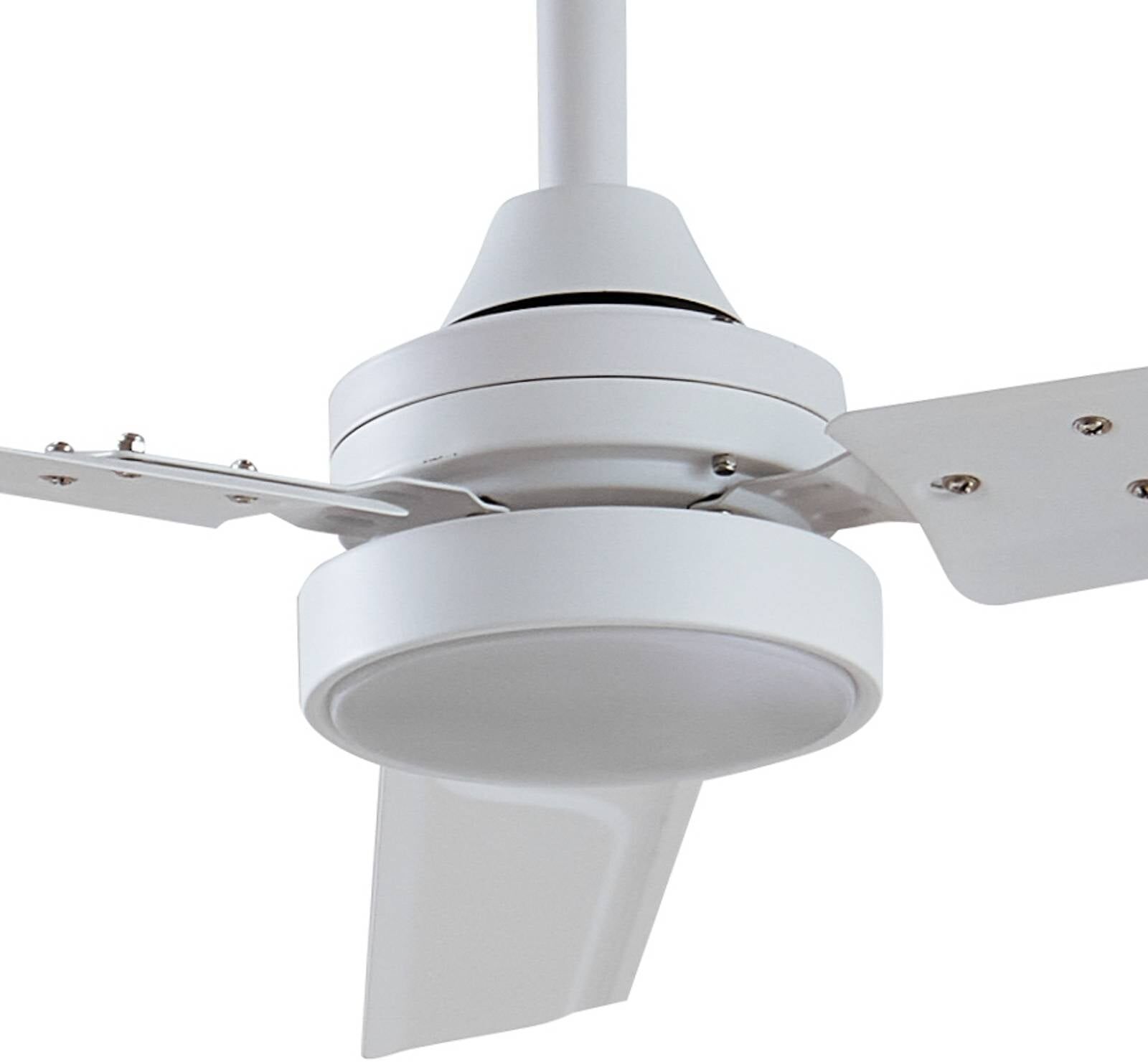 Lindby LED-Deckenventilator Aerallo, weiß, CCT, leise Aerallo, weiß / opal, für Wohn- / Esszimmer, Metall, Modern