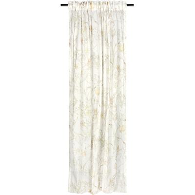 Gardine "Lovely", weiß (lindgrün), B:135cm H:250cm, Baumwolle, Polyester, SCHÖNER WOHNEN-KOLLEKTION, Gardinen, Gardine, Vorhang aus weich fließendem, lichtdurchlässigem Material