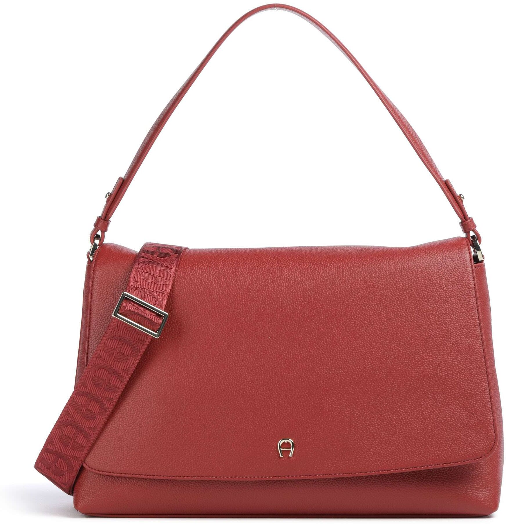 Aigner Zita M Schultertasche aus Leder, rot