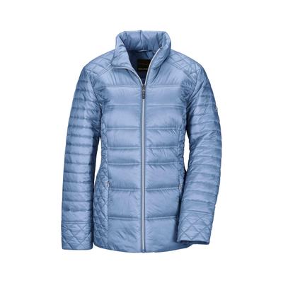 Steppjacke GOLDNER "Übergangsjacke mit Muster-Mix", Damen, Gr. 42, blau, Obermaterial: 100% Polyamid PA., gerade, Jacken Steppjacke, RV Taschen