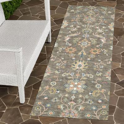 Addison Rugs Machine Washable Indoor/ Outdoor Traditional Basalt Chantille Rug