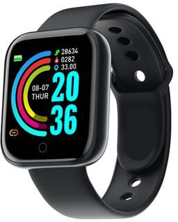 Shopalltechgadgets Smart Watch Fitness Tracker Watch With Bluetooth Activity Monitor For Men And Women black
