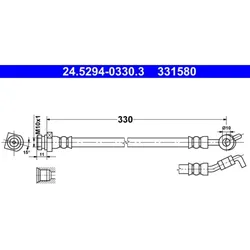 Bremsschlauch ATE 24.5294-0330.3 für Kia Hyundai Sportage III IX35 Van