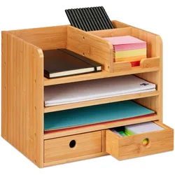 Relaxdays, Schreibtisch Accessoire, Schreibtisch-Organizer