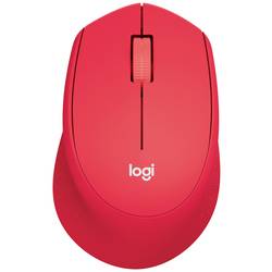 Logitech M330 Silent Plus Maus Funk Optisch Rot 3 Tasten 1000 dpi 910-004911