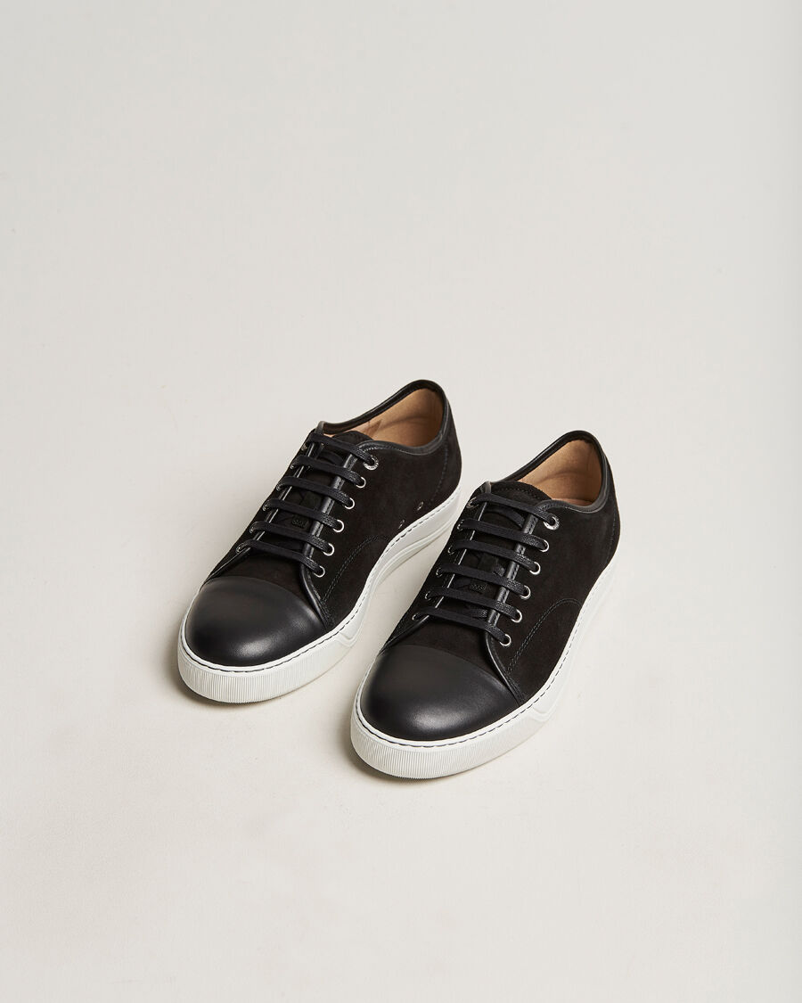Lanvin DBB1 Nappa Cap Toe Sneaker Black men EU42 Sort