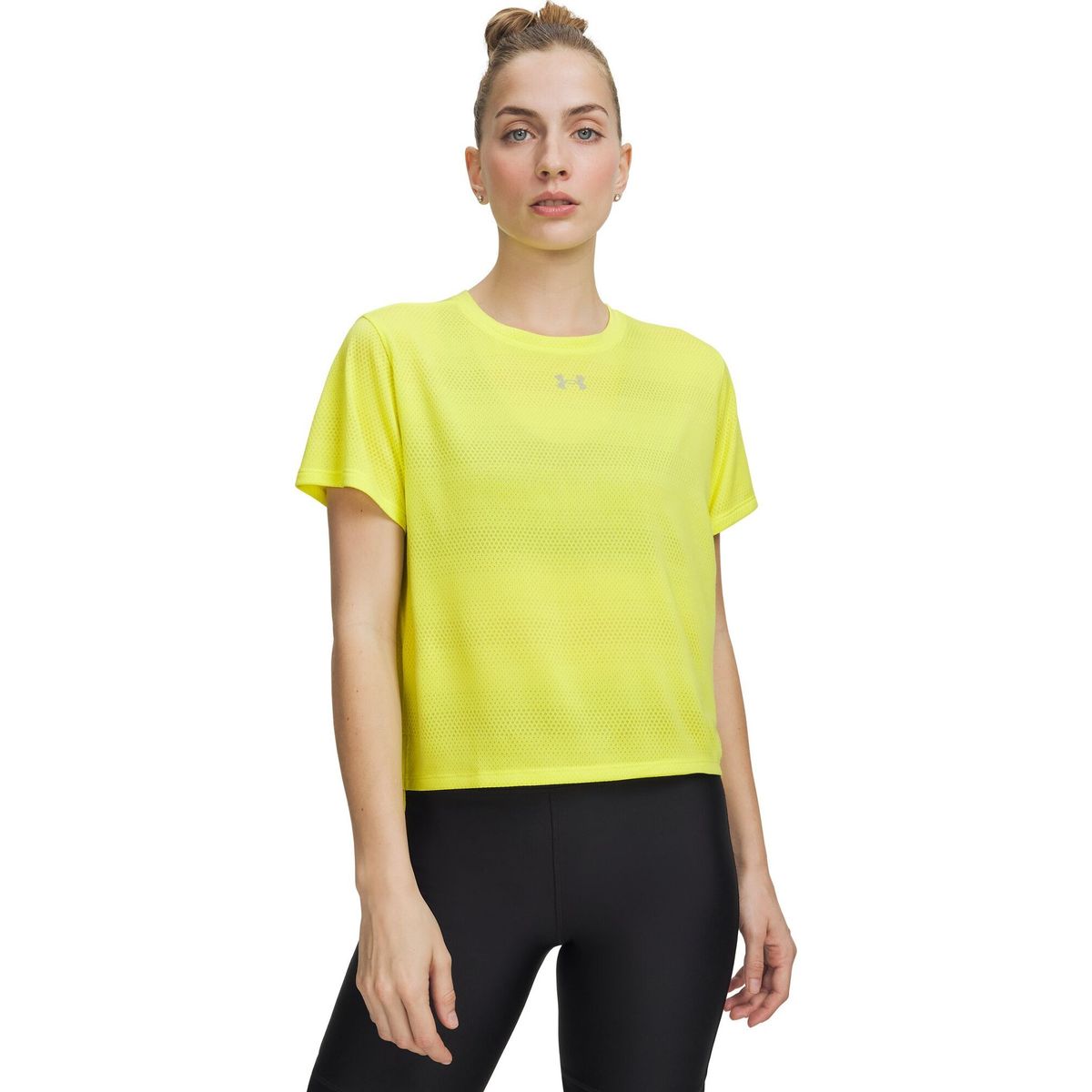 Under Armour Velociti Shortsleeve yellow reflective (738) S 6009540-738-SM