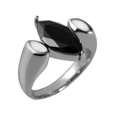 Fingerring JUST "langlebig" Gr. 50, weiß, Fingerringe, Damen, 50, Edelstahl, Fingerring