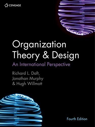 Daft, Richard (Vanderbilt University) - Organization Theory & Design: An International Perspective - Preis vom 09.10.2026 07:28:09 h