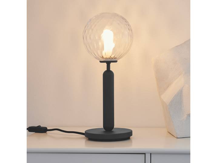 Miira Lampe de Table Gris Roche/Clair Optique - Nuura Miira Table Nuura Aps - Salon / séjour - Design - Métal - Boule
