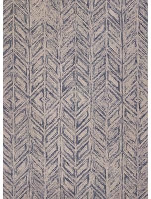Carson Carrington Gotland Hand-tufted Wool Modern Chevron Area Rug