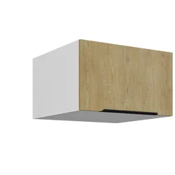 Aufsatzschrank Hochschrank 60 cm CREMONA Eiche Küchenzeile Küchenblock Küche