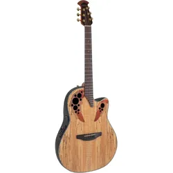 Ovation Celebrity Elite Plus CE44P Mid-Depth Cutaway Natural Spalted Maple