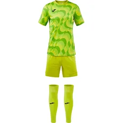JOMA New Area Trikot, Shorts + Sleeve-Stutzen Set 480 - grün L