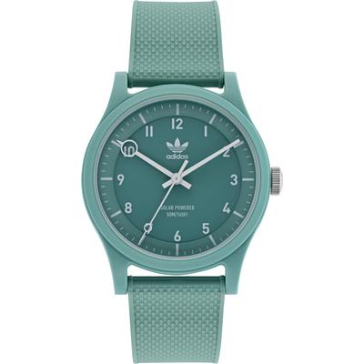Solaruhr ADIDAS ORIGINALS "PROJECT ONE", grün (mint, grün), Armbanduhren, Damen, mint, Armbanduhr, Damenuhr, Herrenuhr