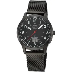 Master Time MTGA-10960-22M Herren-Funkuhr Super Power Aviation Schwarz