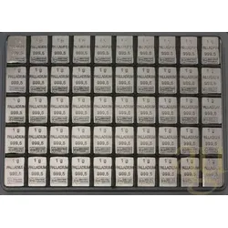 50 Gramm Palladium Tafelbarren